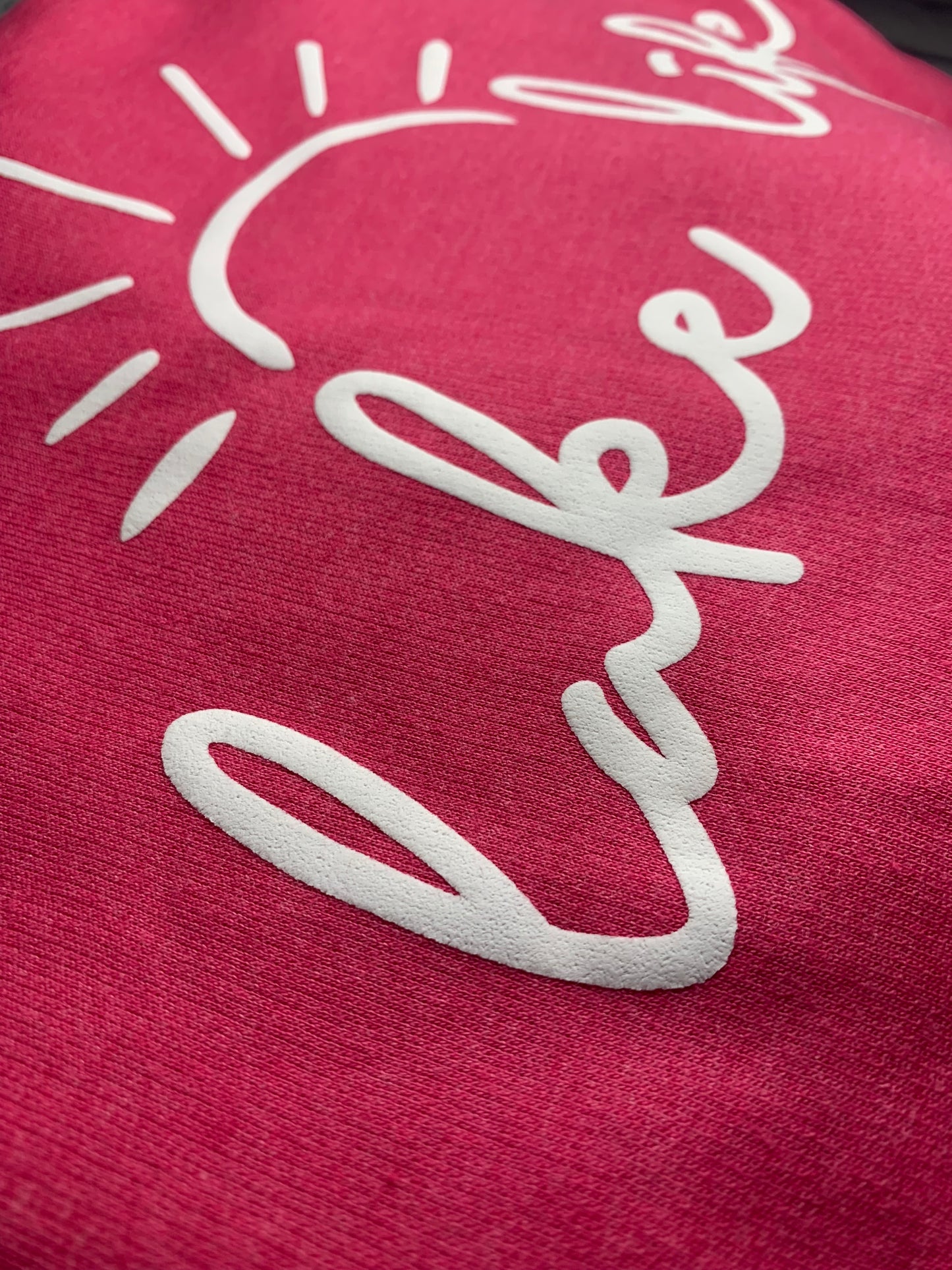 Puff Lake Life Pink Hoodie