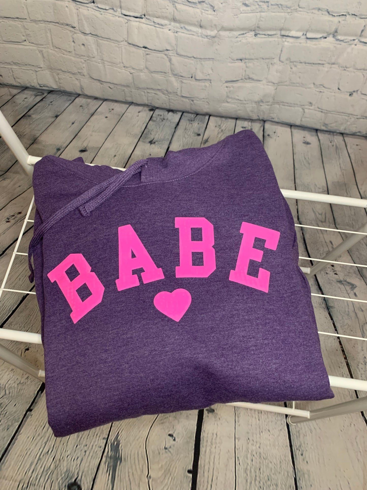 Puff Pink Babe Purple Hoodie