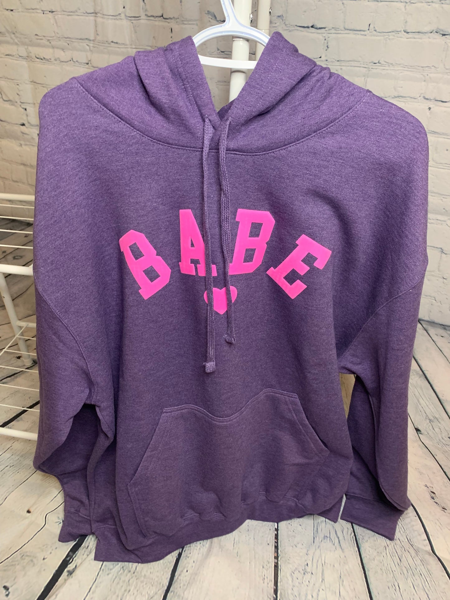 Puff Pink Babe Purple Hoodie