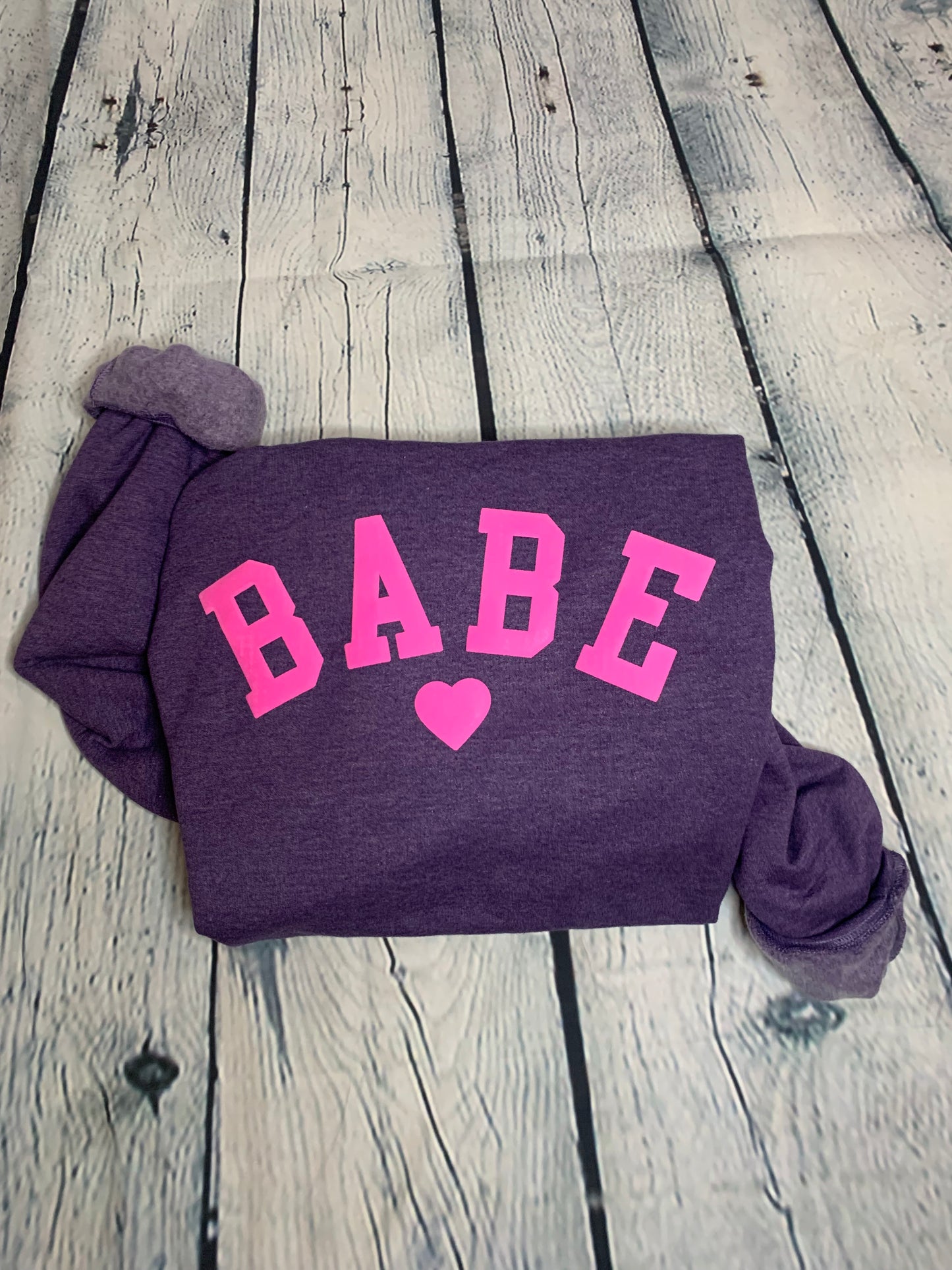 Puff Pink Babe Purple Hoodie