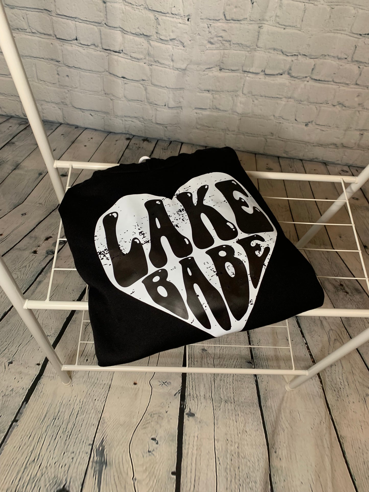 Lake Babe Black Hoodie