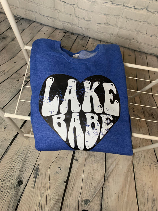 Lake Babe Heather Royal Blue Sweatshirt