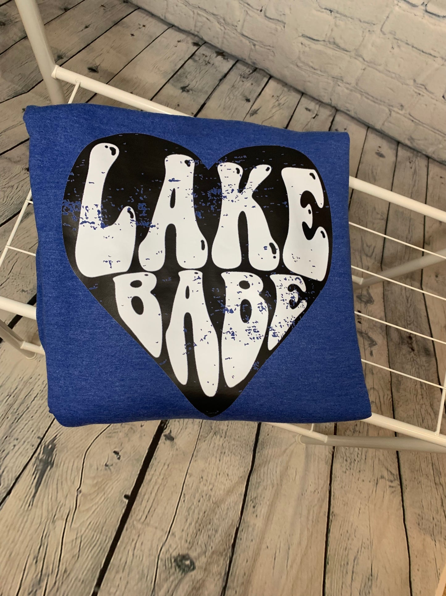 Lake Babe Heather Royal Blue Sweatshirt