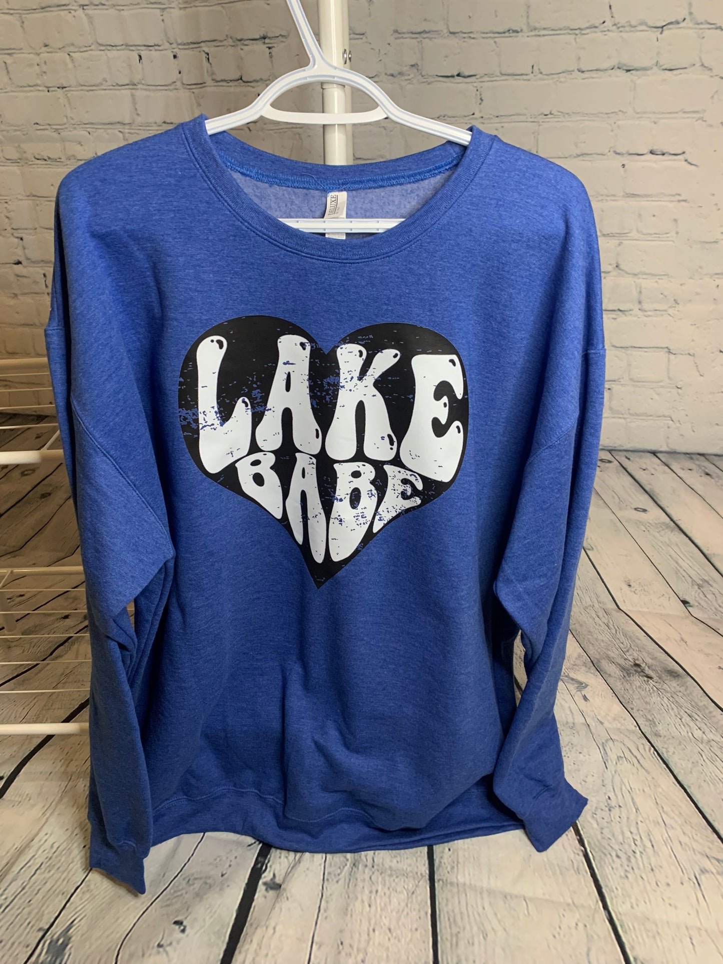 Lake Babe Heather Royal Blue Sweatshirt