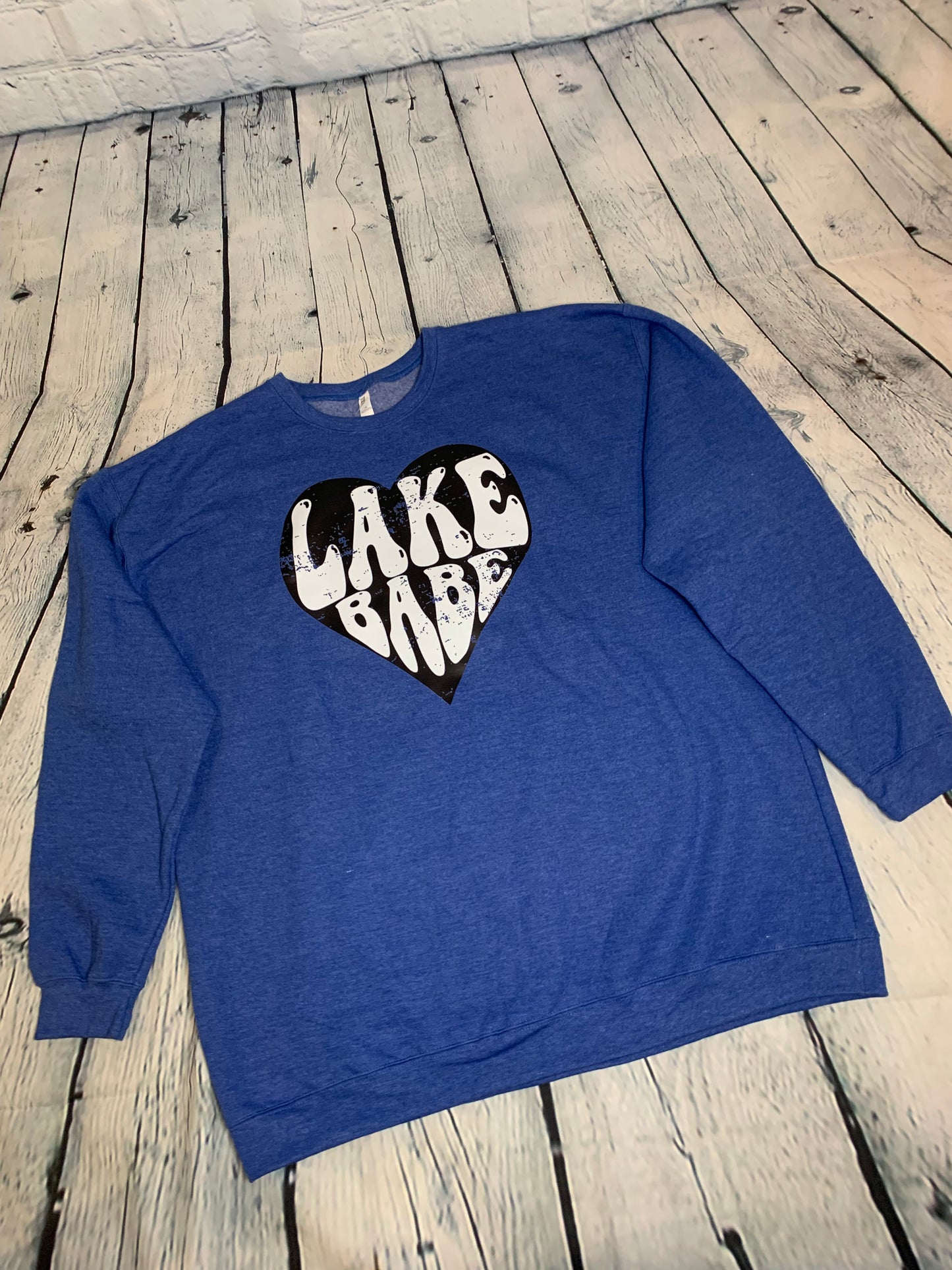 Lake Babe Heather Royal Blue Sweatshirt