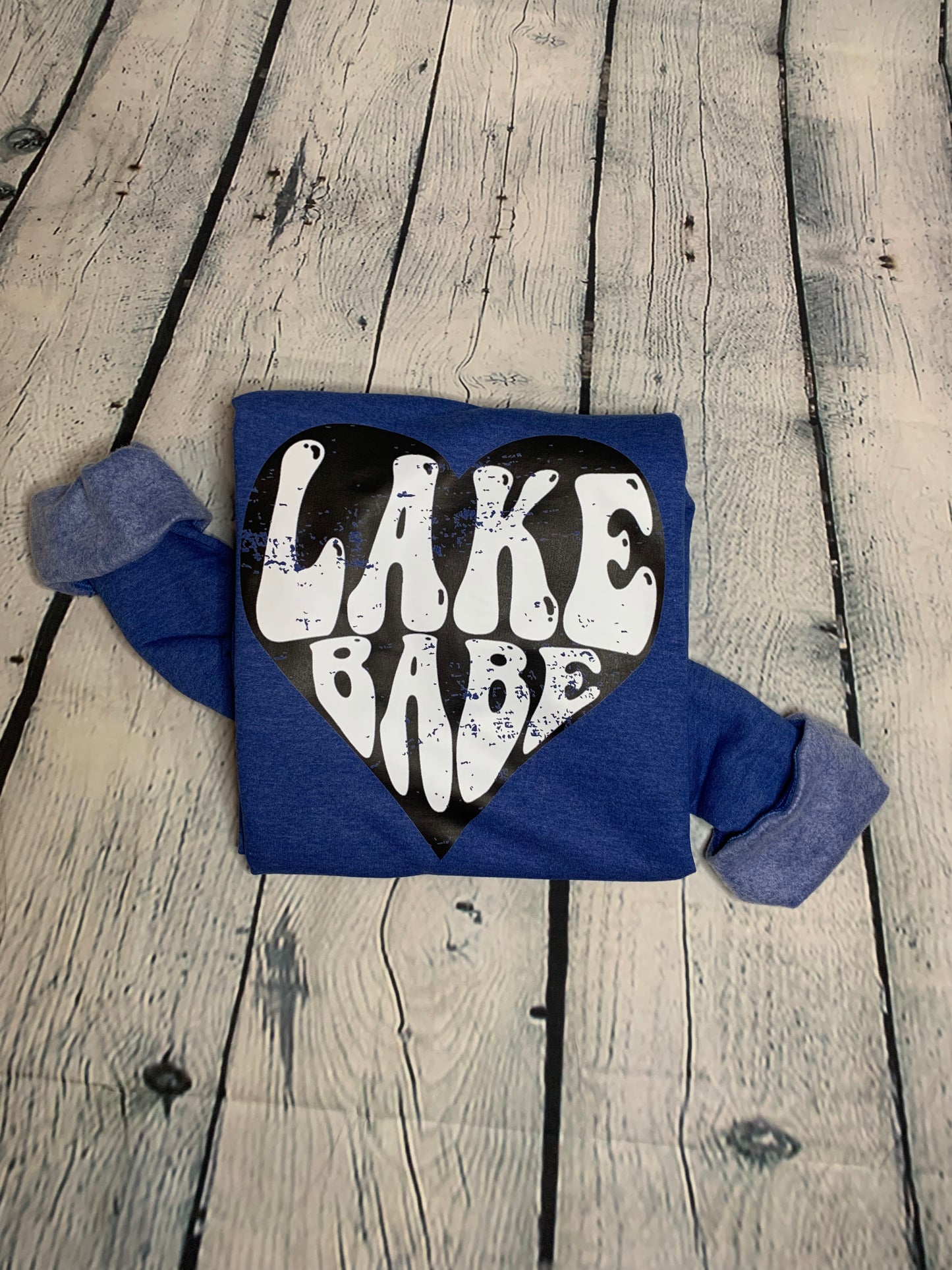 Lake Babe Heather Royal Blue Sweatshirt