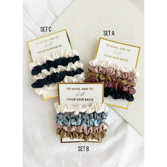 Silky Soft Mini Scrunchies Sets